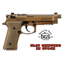 Beretta USA JS92M9A4GM M9A4  9mm Luger 5.10 Threaded Barrel 18+1, Flat Dark Earth Cerakote Polymer Frame, Serrated Steel Optic Cut Slide, Polymer Grip & Decocker Safety