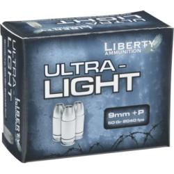 Liberty Ultra light 9mm+P 50 gr 20 ct