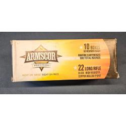 Armscor 22LR Copper 36 grain hollow point 500 count