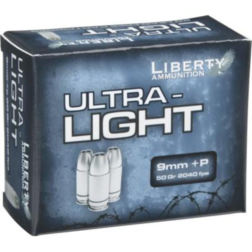 Liberty Ultra light 9mm+P 50 gr 20 ct