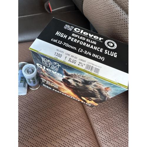 Clever 1oz SLUG 12GA 2-3/4" RIFLED 25/BOX