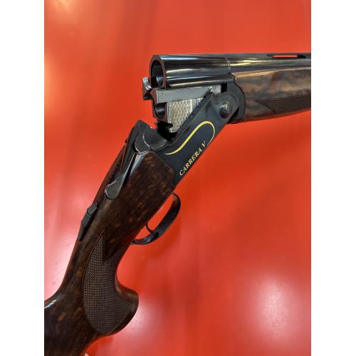 F.A.I.R. - Carrera V Giovane - BLACK RECEIVER W/GOLD INLAY, O/U SHOTGUN, FX WOOD, MONTE CARLO STOCK WITH SCHNABEL FOREARM, STANDARD RIB