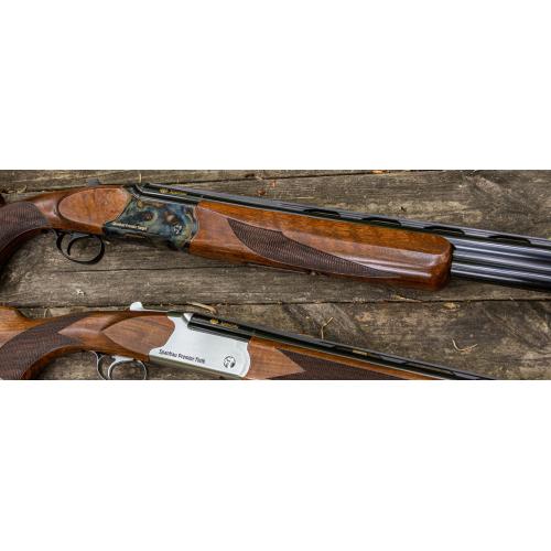 Spandau Target 32" Over Under w adjust comb and hard case & interchangeable chokes.