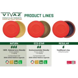 Vivaz Pine resin clay targets 120ct case