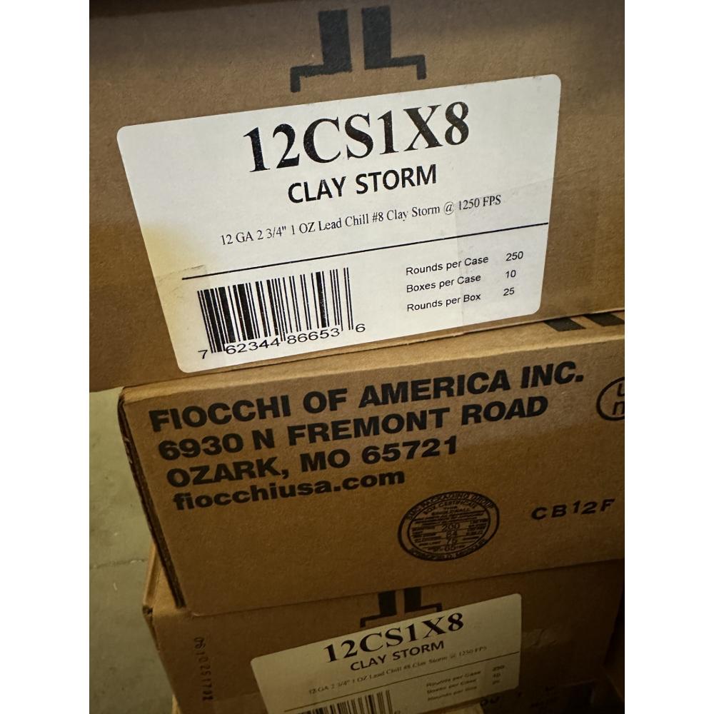 Fiocchi Clay Storm 1250fps 1oz #8