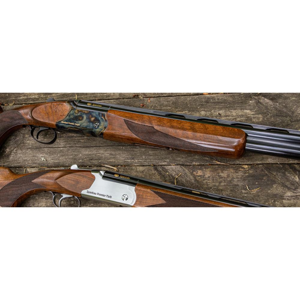 Spandau Target 32" Over Under w adjust comb and hard case & interchangeable chokes.