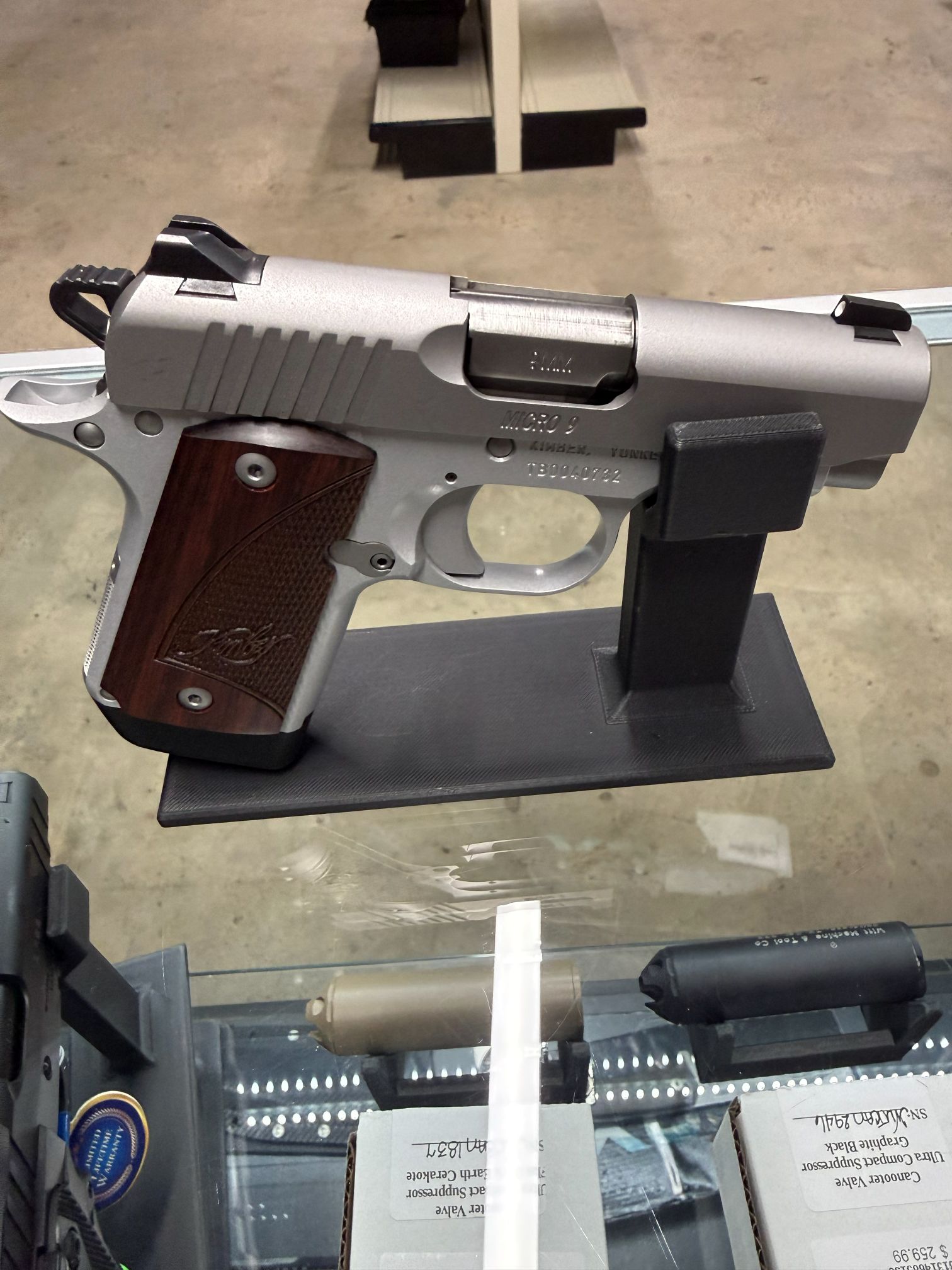 Kimber Micro9 Stainless with Rosewood grips. 9mm-img-0