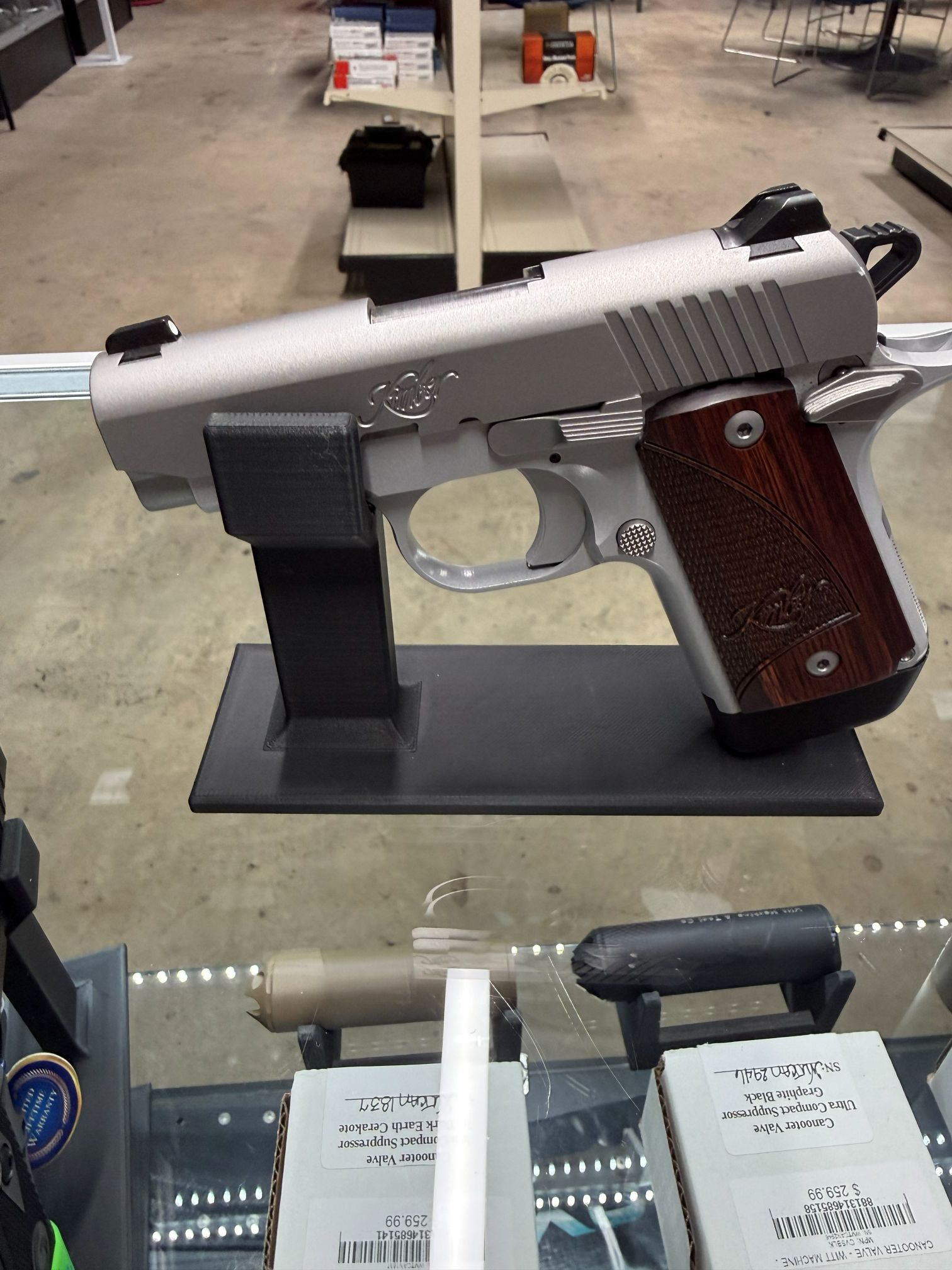 Kimber Micro9 Stainless with Rosewood grips. 9mm-img-1