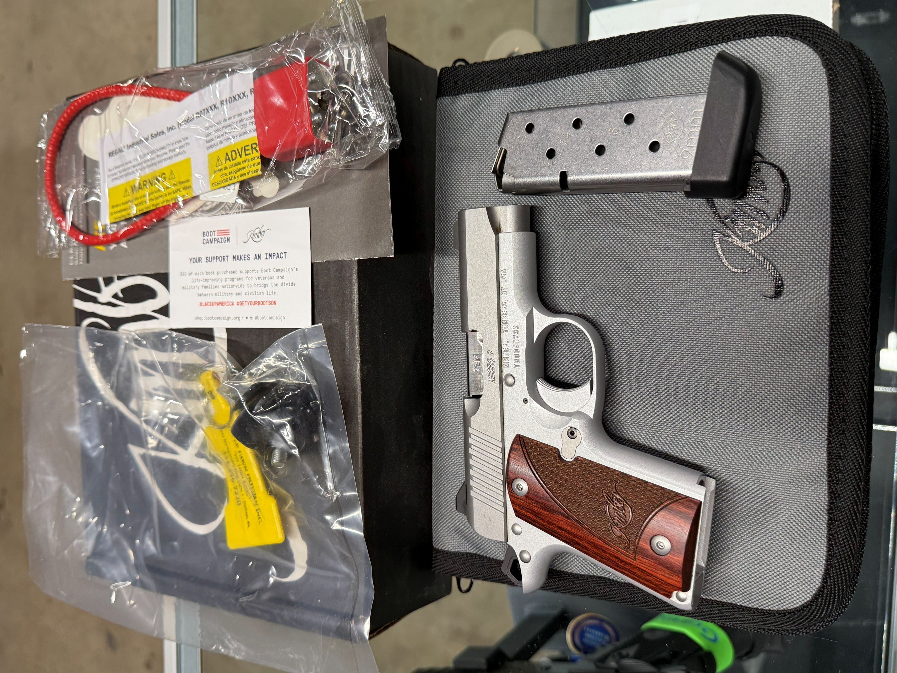Kimber Micro9 Stainless with Rosewood grips. 9mm-img-4