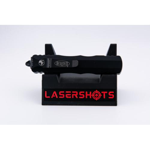 MicroTech Dirac D/E Tactical - Black Handle - Black Blade