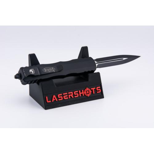 MicroTech Dirac D/E Tactical - Black Handle - Black Blade