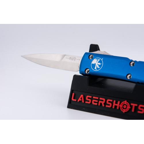 Microtech Ultratech Bayonet - Blue Handle - Satin Standard