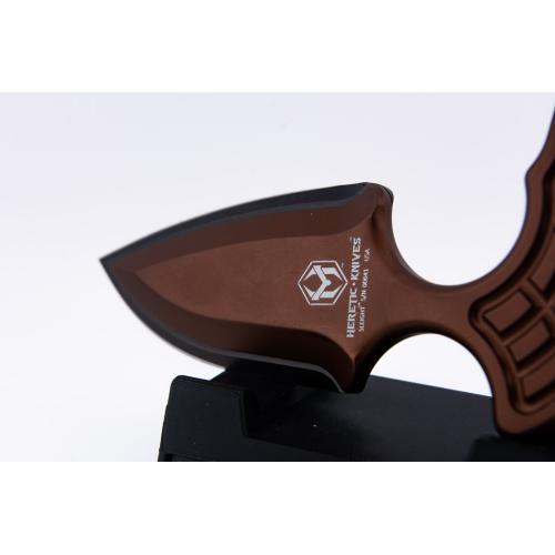 Heretic Knives Sleight Modular Push Dagger - Bronze Handle - Black DLC