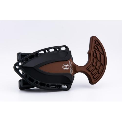 Heretic Knives Sleight Modular Push Dagger - Bronze Handle - Black DLC