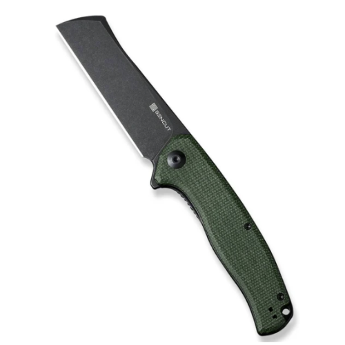 Sencut Traxler Flipper Knife Green Micarta S20057C-4
