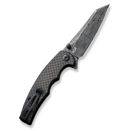 CIVIVI P87 Damascus Flipper Carbon Fiber C21043-DS1
