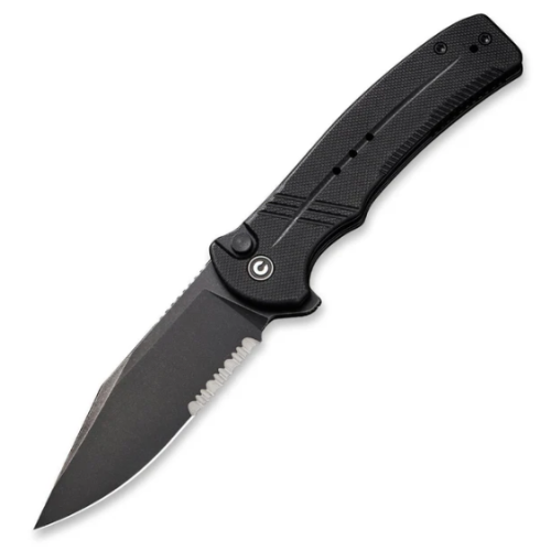CIVIVI Cogent Button Lock C20038E-1 Blk G10 Serrated