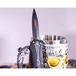 Heretic Knives – Manticore-E OTF Knife Black w/Fat CF