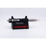 Microtech Dirac D/E - Black Handle - Stonewash Standard