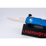 Microtech Ultratech Bayonet - Blue Handle - Satin Standard