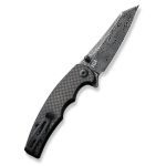 CIVIVI P87 Damascus Flipper Carbon Fiber C21043-DS1