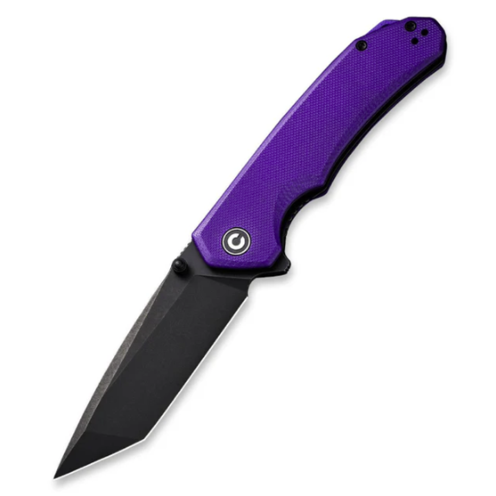 CIVIVI Brazen Button Lock Knife Purple G10 C2023D