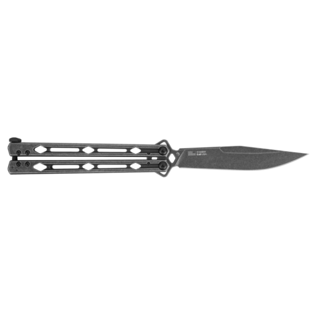 USA-Made Kershaw 5150BW Lucha Balisong BlackWash