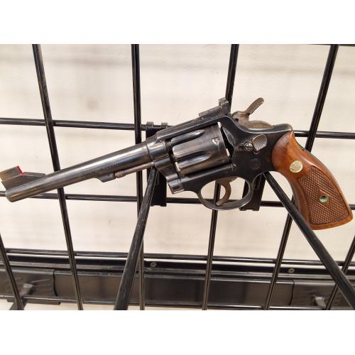 Used Smith & Wesson no dash, K frame 38spl with 6 inch barrel, blued (Consignment)