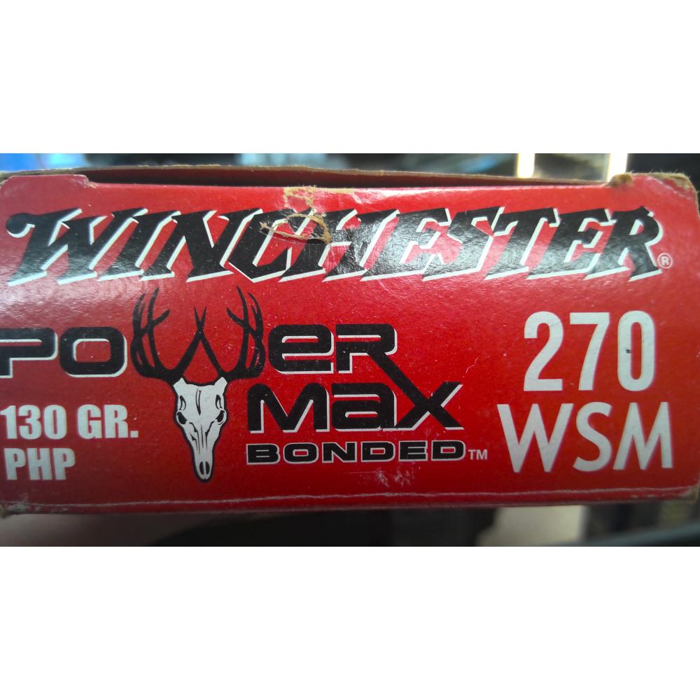 270 WSM Winchester 130 gr PHP Power Max Bonded