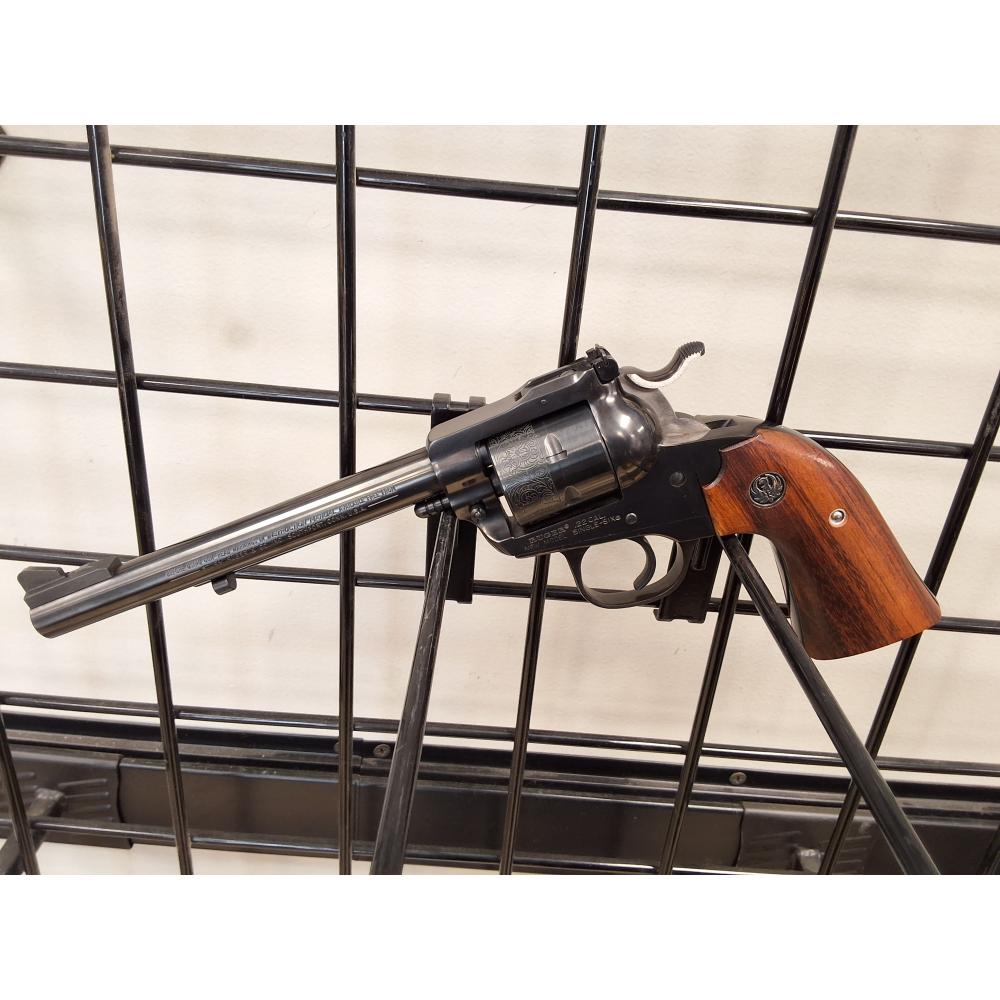 Used - Ruger Single SIX Bisley in 22LR, comes with original box. 6.5 inch barrel, engraved cylinder (Consignment)