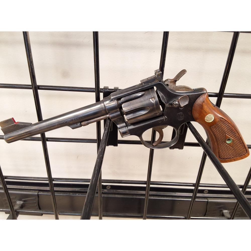 Used Smith & Wesson no dash, K frame 38spl with 6 inch barrel, blued (Consignment)