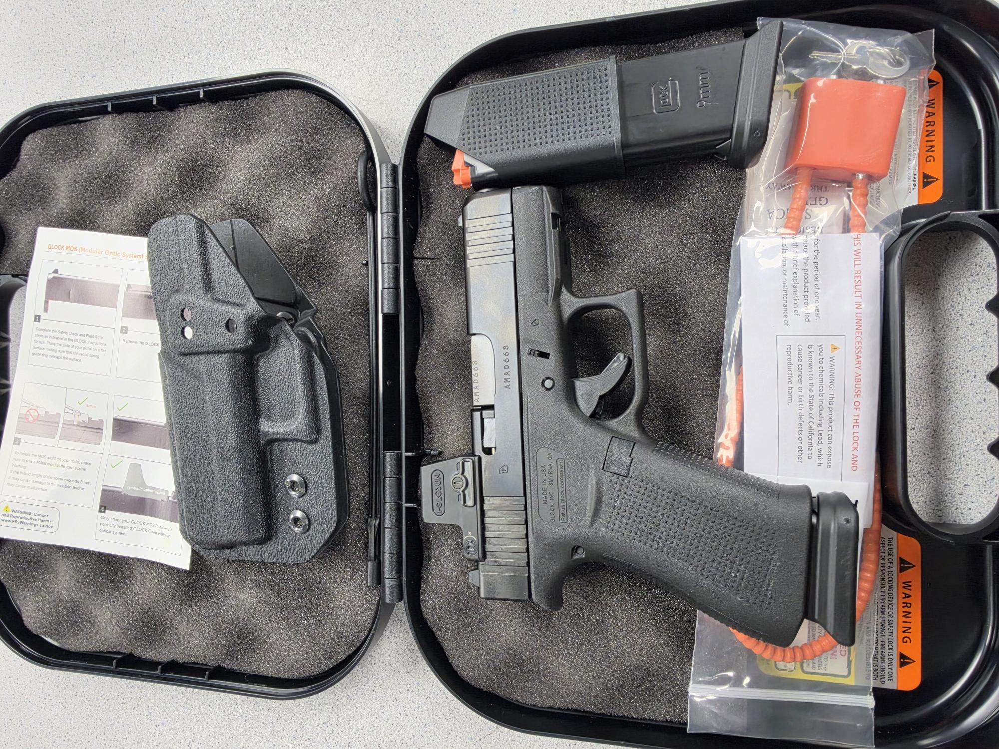 GLOCK G43X MOS WITH HOLOSUN EPS CARRY RD6 REDT DOT. 15RD MAGS-img-1