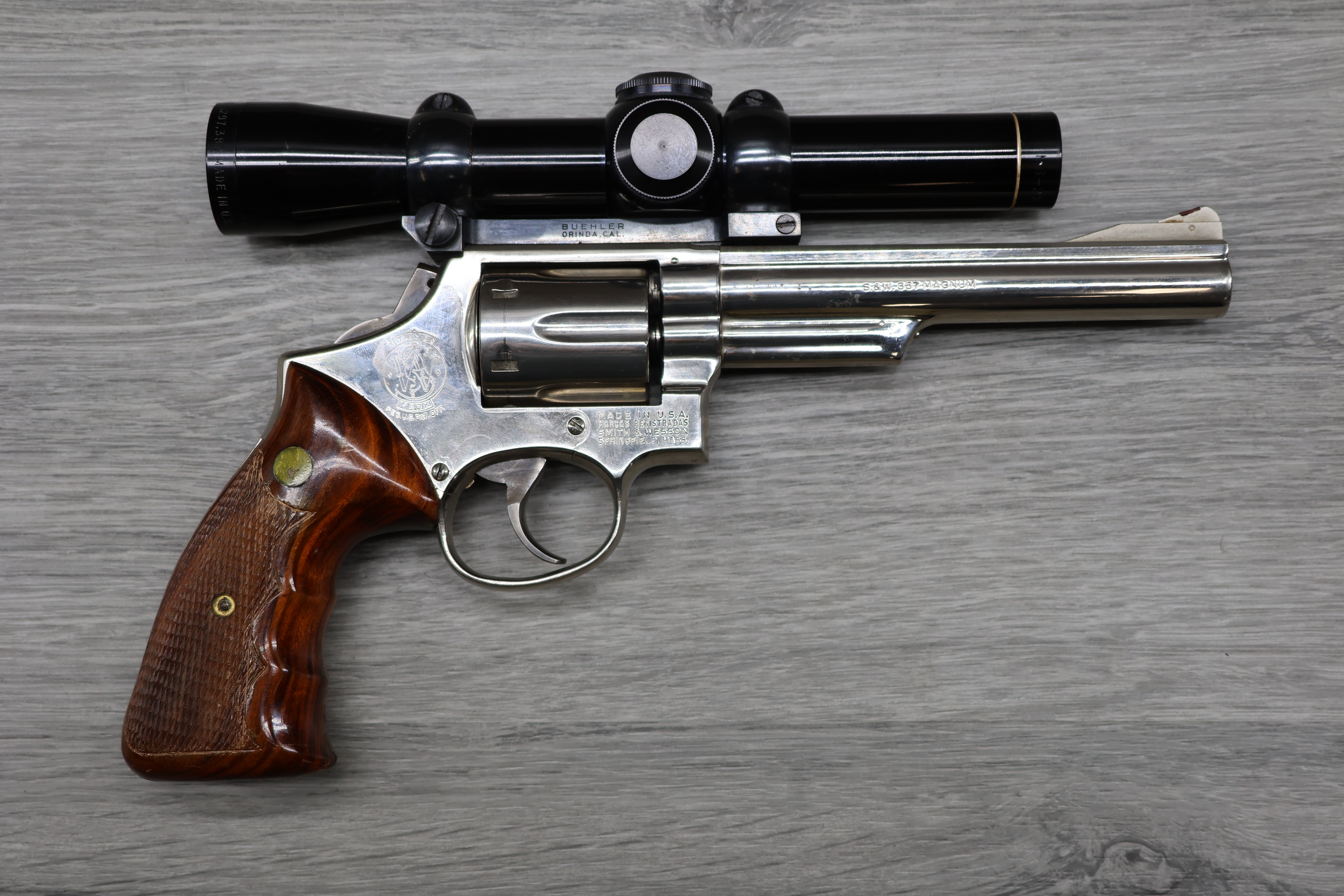 1973 S&W Model 19-3 Nickel 6" Revolver - PENNY AUCTION - NO RESERVE!-img-1
