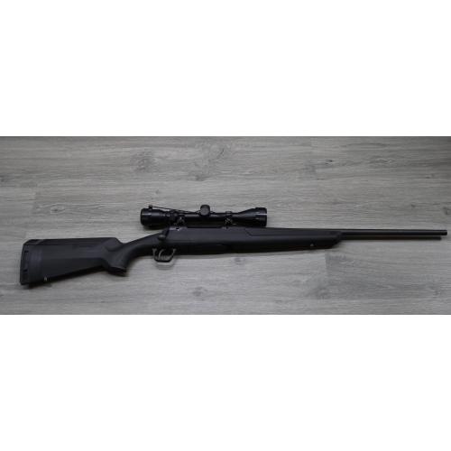 Savage Axis 6.5 Creedmoor Synthetic Rifle & Weaver 3-9x Scope - Excellent