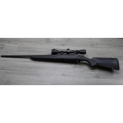 Savage Axis 6.5 Creedmoor Synthetic Rifle & Weaver 3-9x Scope - Excellent