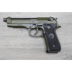 Beretta 92FS OD Green Threaded Barrel 9mm - Excellent in Box with 2 Mags