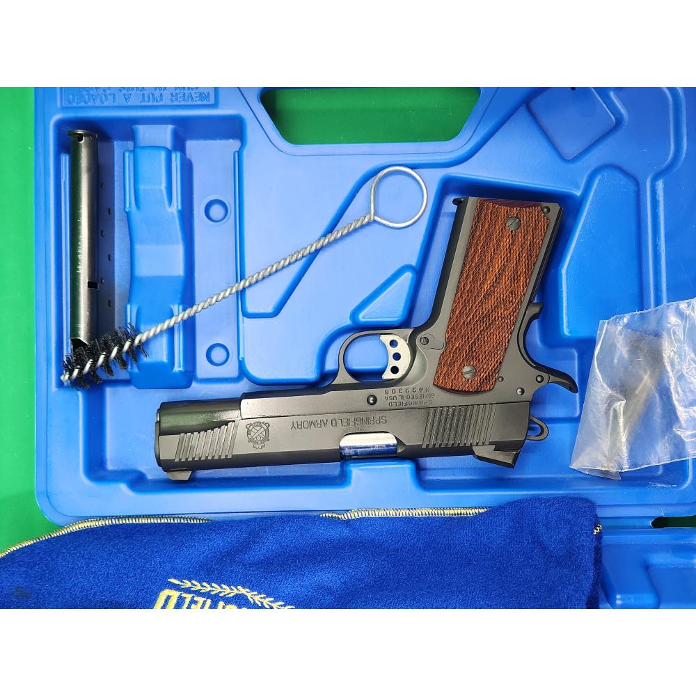 Springfield 1911 5in black wood grips