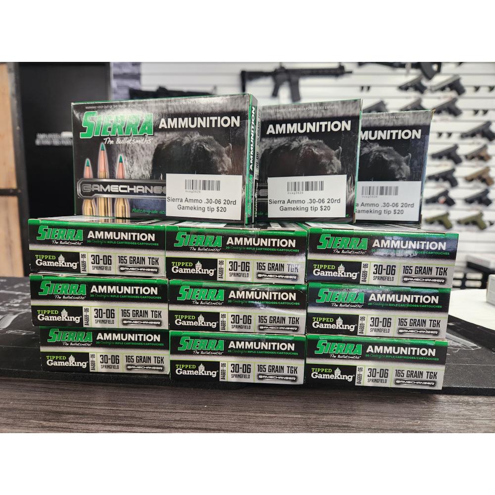Sierra Ammunition .30-06 20rd box Gameking Tip