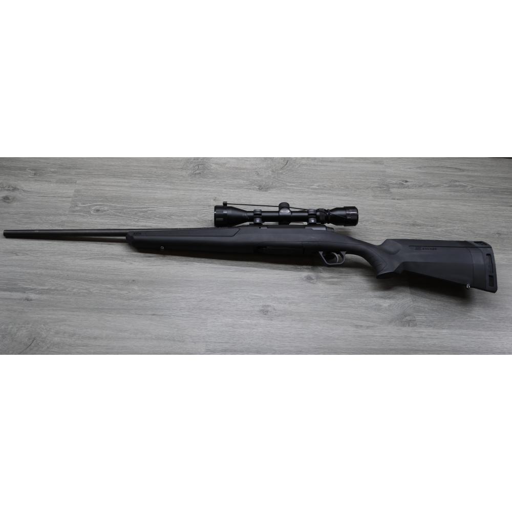Savage Axis 6.5 Creedmoor Synthetic Rifle & Weaver 3-9x Scope - Excellent