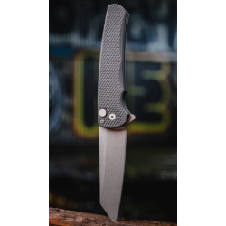 Malibu, Black Textured Handle, Stonewash Blade