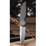 TR-3 Auto, Green "Fish Scale" Handle, Stonewash Blade