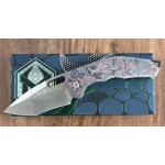 Medusa, Bronze Blade with Blood Red Carbon Fiber Handle