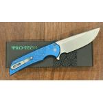 Mordax, Blue Gridlock Textured Handle & Stonewash Magnacut Blade