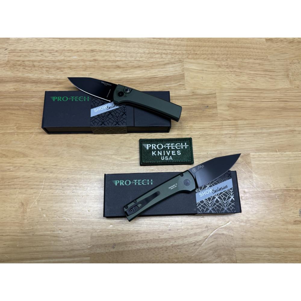 Scapegoat Compact, Green Handle, Black Blade, BST26