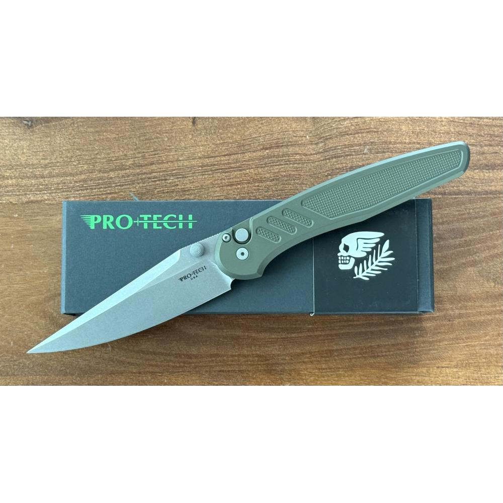 Avalon, Green Handle & Stonewash Blade
