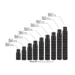 SIG SUPPRESSOR MODX-45 PISTOL SEGMENTED TITANIUM BLACK