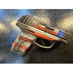 New in box - Ruger EC9S painted as an Amercian flag