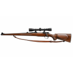 Interarms Mark X 7x57 bolt-action rifle. Clean wood, scope mounted, smooth action. Reliable hunting rifle ready for the field. (Consignment)
