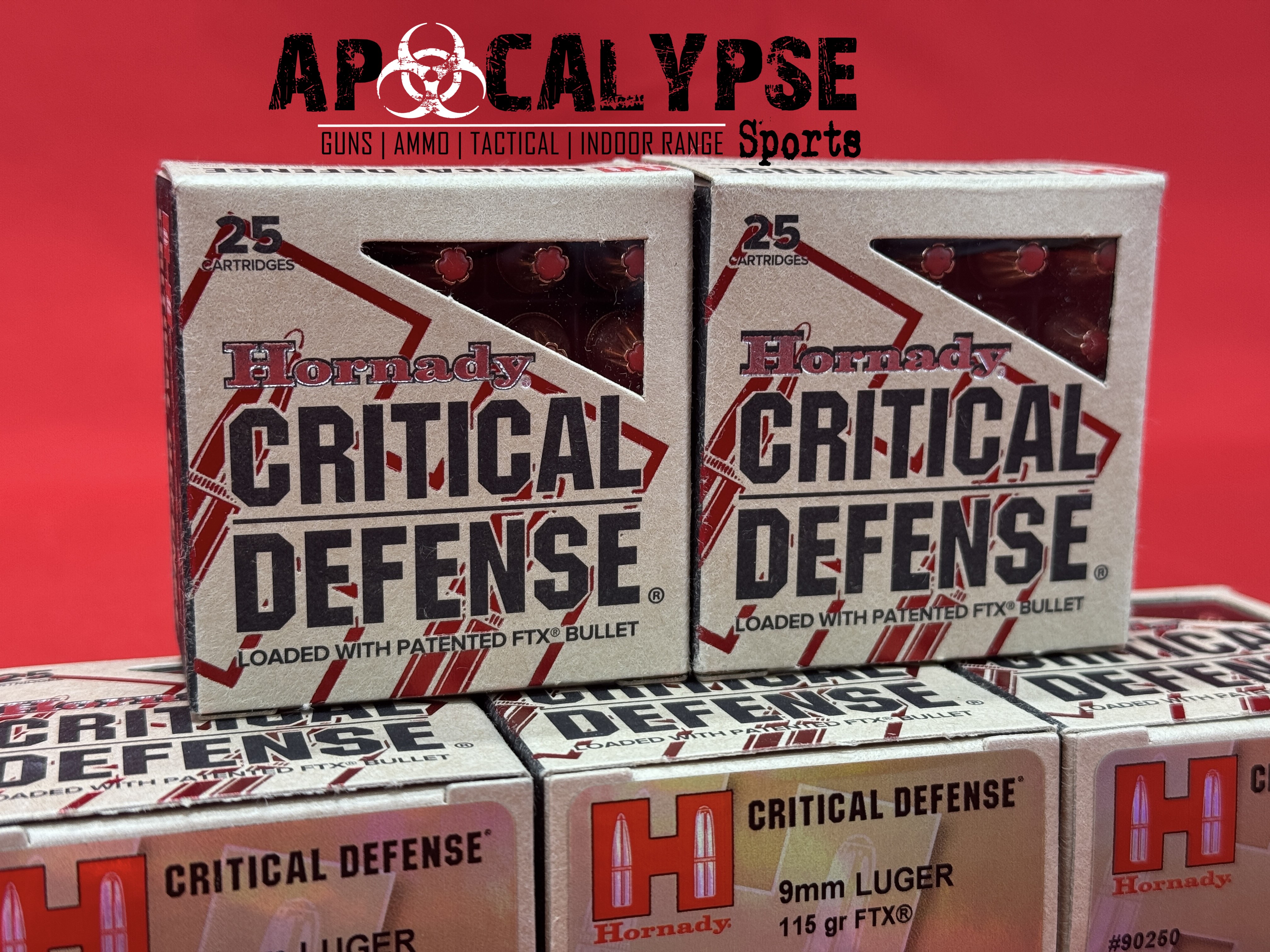 Hornady Critical Defense 9mm Ammunition 125 Rounds-img-0