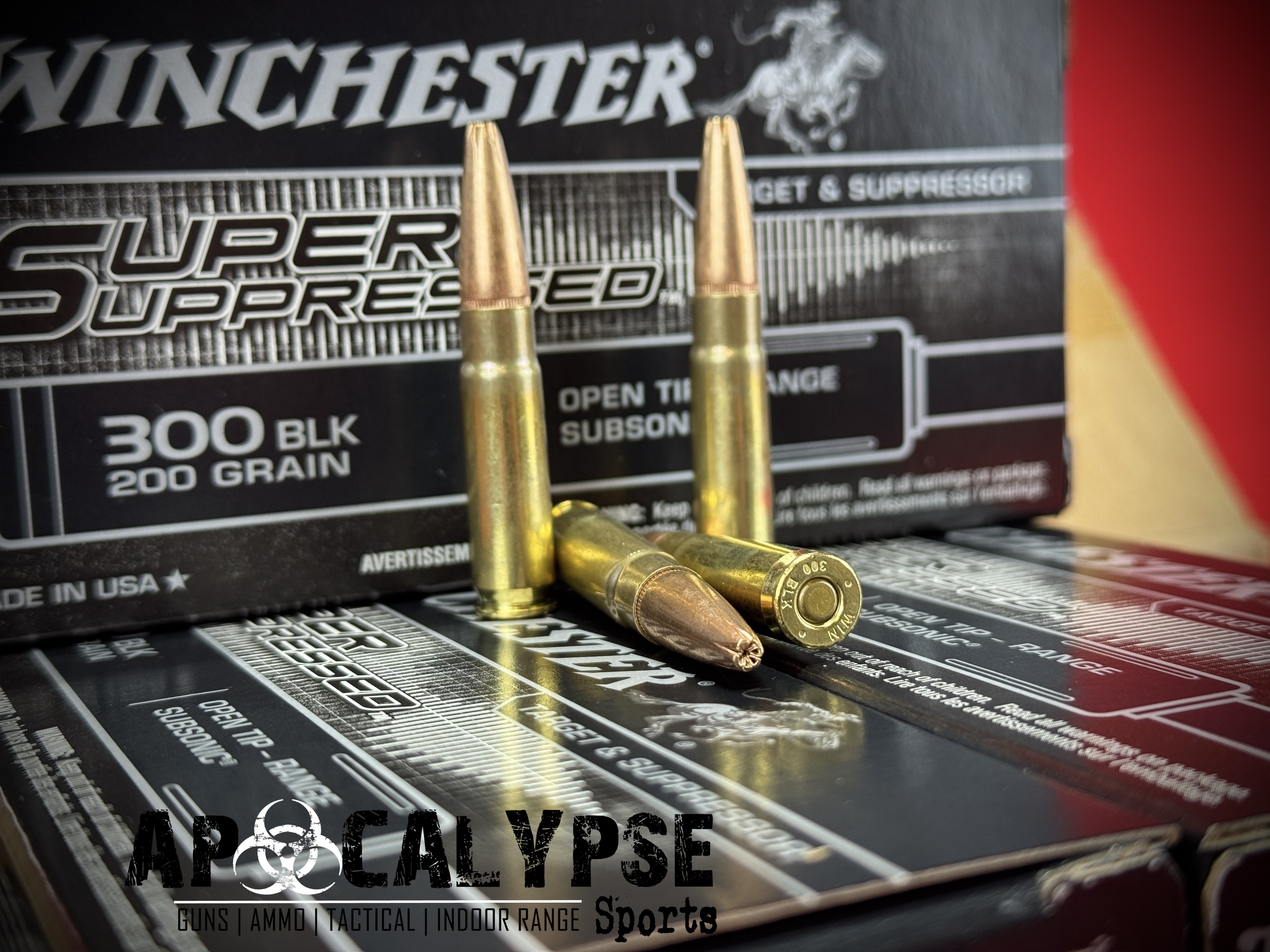 Winchester Super Suppressed 300 Blackout Ammo 200 Rounds -img-1